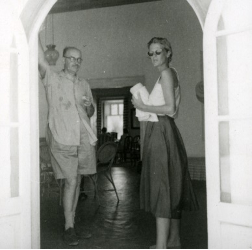 George Katsimbalis, George Seferis and Paddy in Athens, 1951
